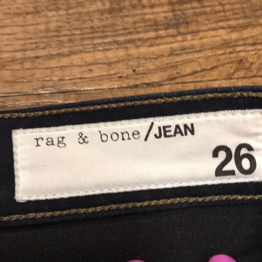 Rag & Bone Crop Raw Hem Flare Denim in Dune 26 - Picture 3 of 7